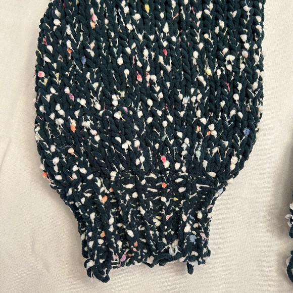 It’s Our Time brand sweater, green with multi color accents, size medium - Picture 2 of 7